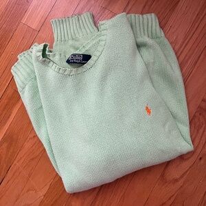 Vintage Ralph Lauren Sweater Green and Orange